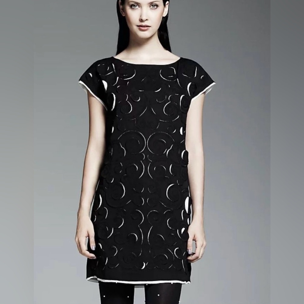 Catherine Malandrino for DesigNation Black and Cream Dress Size Small
